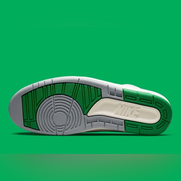 Air Jordan 2 White Sail Light Steel Grey Lucky Green DR8884-103 size 8 - 14 - Picture 9 of 9